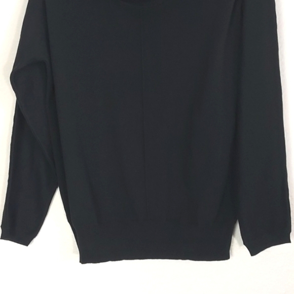 NEW Coldwater Creek Women's Sweater Cowl Neck Black Size Petite Large - Picture 3 of 14